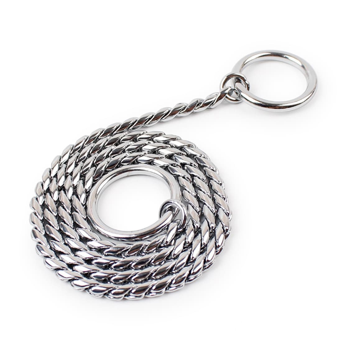 Hundhalsband av Silverkedja (Längd: 50cm)