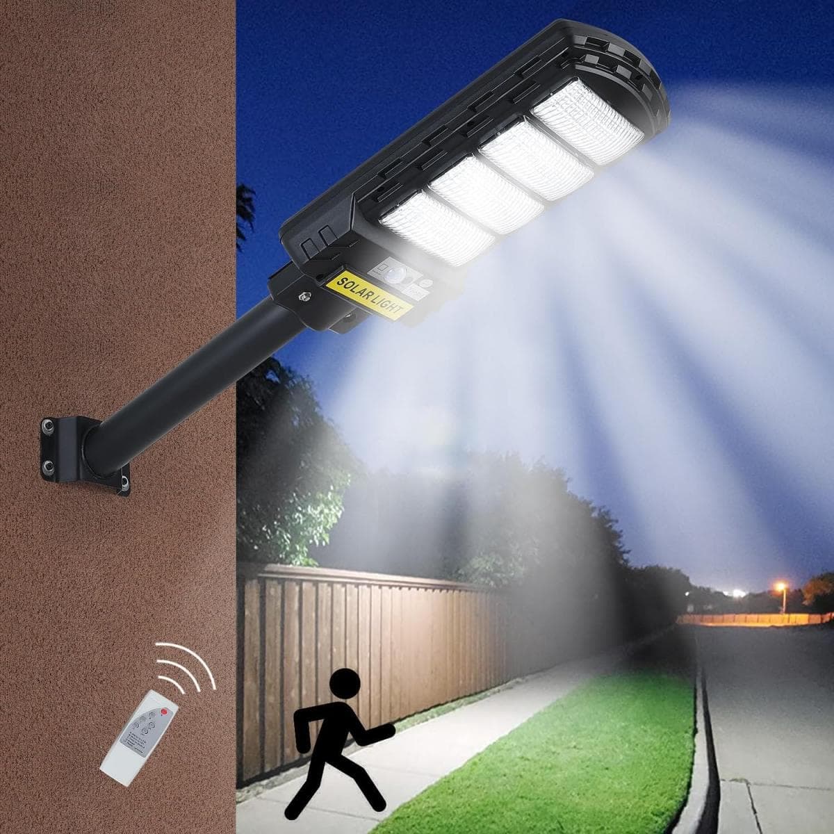Solcellslampa Utomhus med Rörelsesensor
