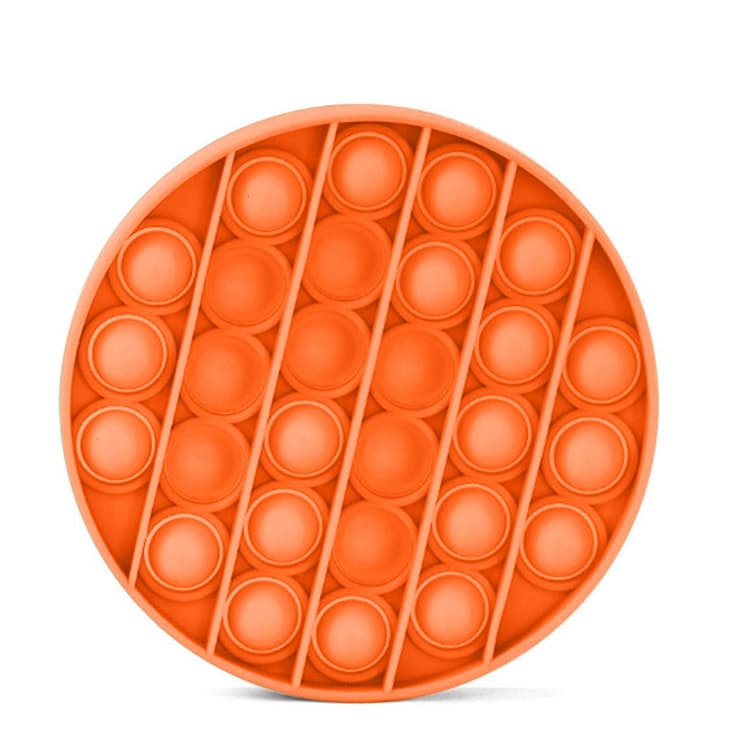 3-Pack Pop It Fidget Toys Rund  (Färg: Orange)