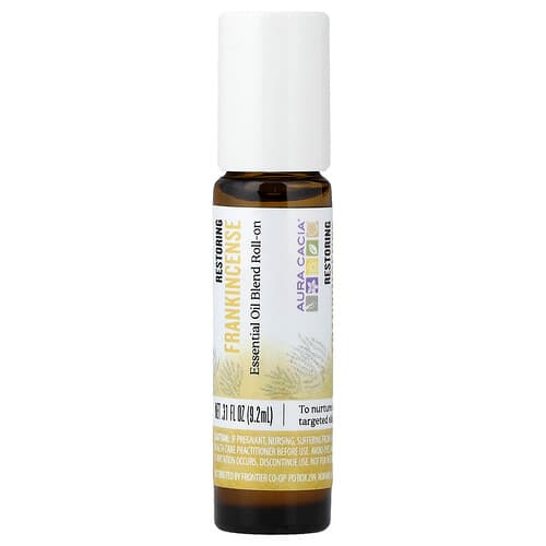 Aura Cacia, Blandning av eteriska oljor, roll-on, frankincense, 9,2 ml