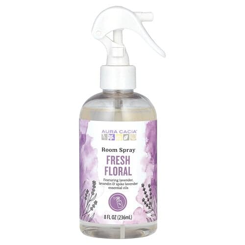 Aura Cacia, Rumsspray, fräscha blommor, 236 ml