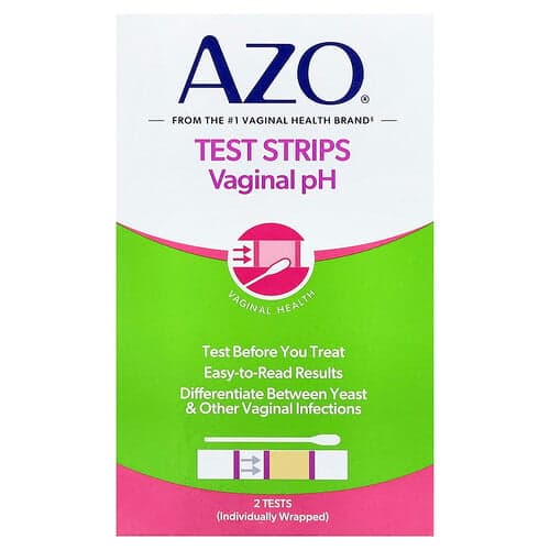 AZO, Testremsor vaginalt pH, 2 tester