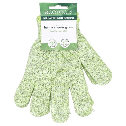 EcoTools, Badkar + duschhandskar, 1 par