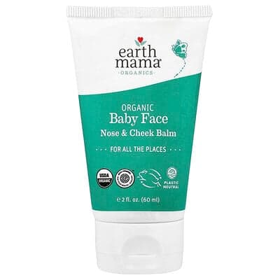 Earth Mama, Ekologiskt babybalsam för ansikte, näsa och kind, 60 ml