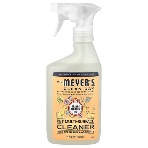 Mrs. Meyers Clean Day, Rengöringsmedel för flera ytor för husdjur, apelsinblomma, 473 ml