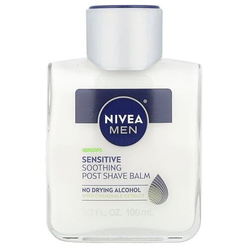 Nivea, Män, lugnande balsam efter rakning, känslig, 3.3 fl oz (100 ml)
