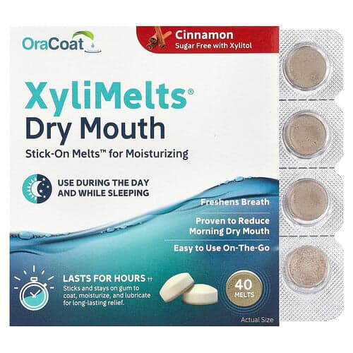 OraCoat, XyliMelts® Muntorrhet, Kanel, 40 Smälter