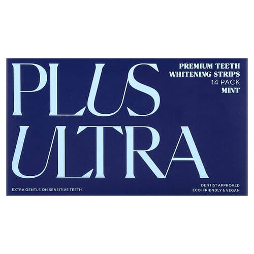 Plus Ultra, Premium Tandblekningsremsor, Mint, 14-pack