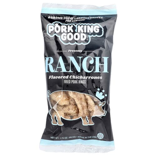 Pork King Good, Smaksatta Chicharrones, ranch, 1.75 oz (49.5 g)