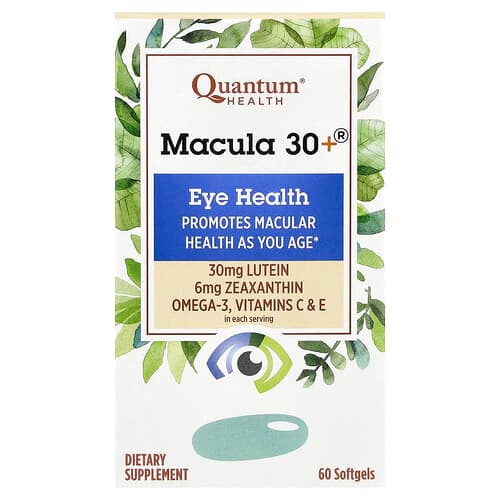 Quantum Health, Macula 30+®, Ögonhälsa, 60 Mjuka kapslar
