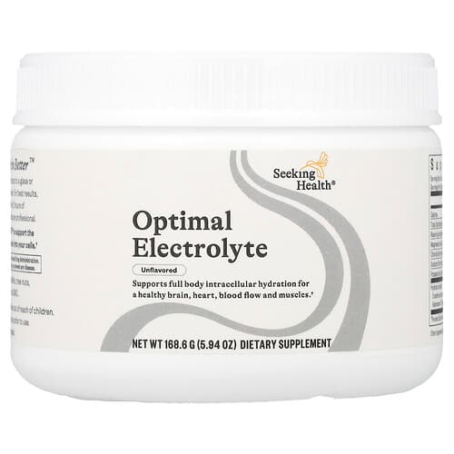 Seeking Health, Optimal elektrolyt, utan smaksättning, 168,6 g (5,94 oz)