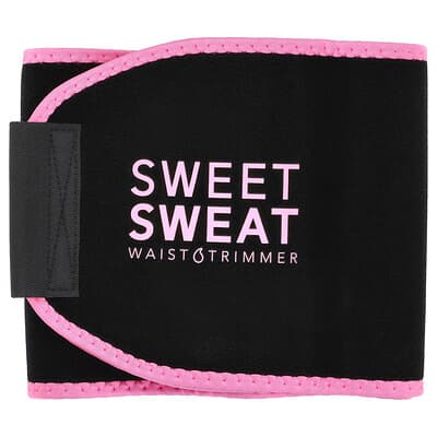 Sports Research, Sweet Sweat®, Midjetrimmer, Liten, Svart och Rosa, 1 Bälte