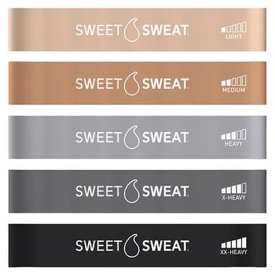 Sports Research, Sweet Sweat®, Mini Loop-band, 5 Loop-band