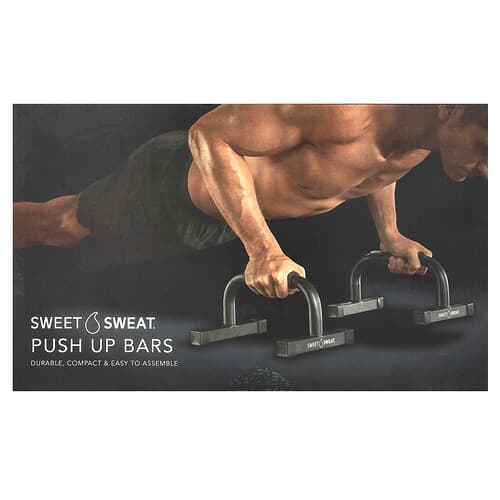 Sports Research, Sweet Sweat®, Armhävningsstänger, 2 stänger