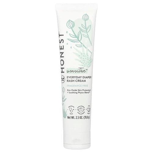 The Honest Company, Daglig blöjutslagskräm, känslig, doftfri, 2.5 oz (70.8 g)