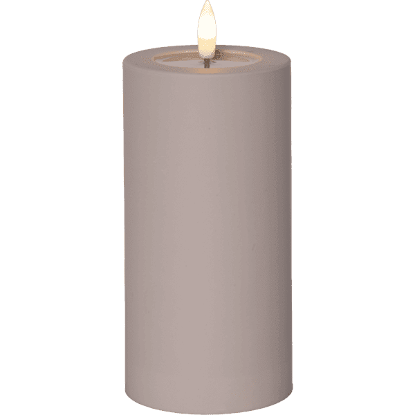 Blockljus Flamme Soft Beige LED (Storlek: 12,5x7,5cm) view 2