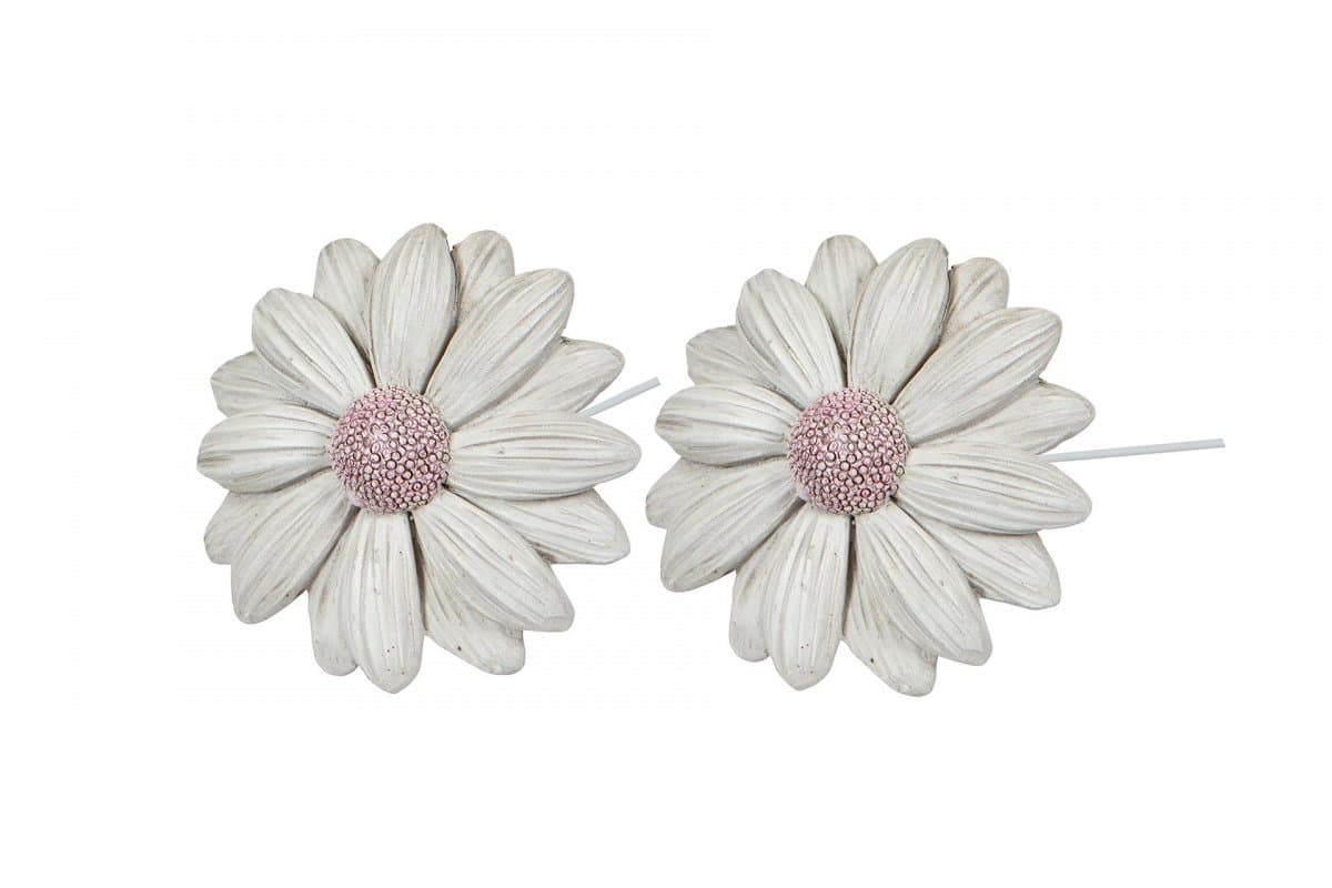 Blomma Daisy Vit 6,5cm sticks