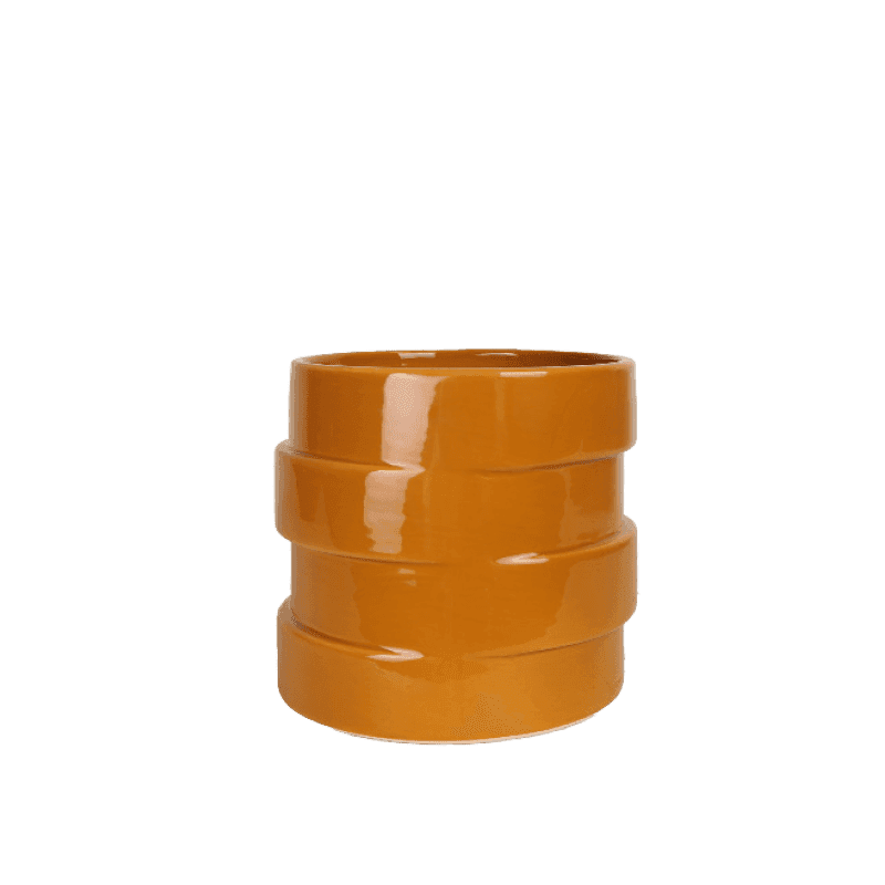 Kruka Ringar Senapsgul 13,5x13cm