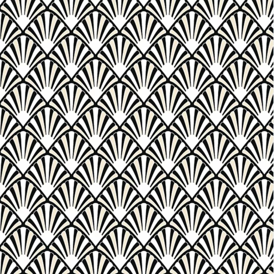 Servetter 3-lags 33x33cm 20-pack Art Deco