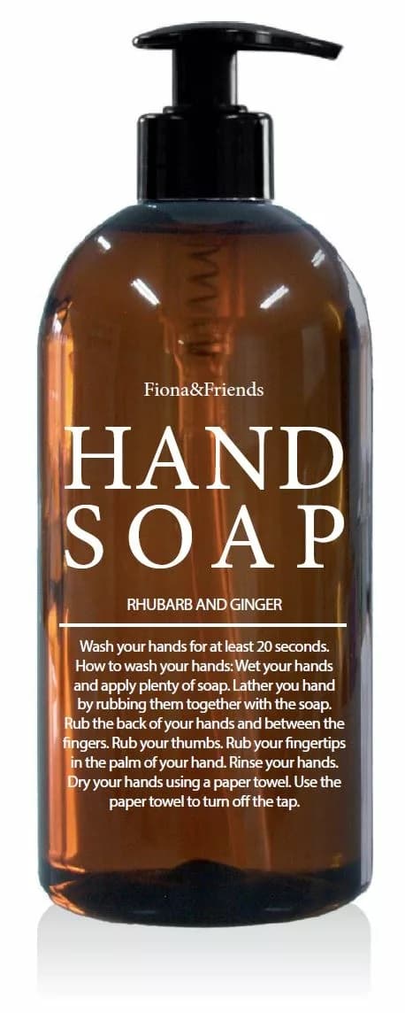 Handtvål Fiona&Friends Rabarber & Ingefära 500ml