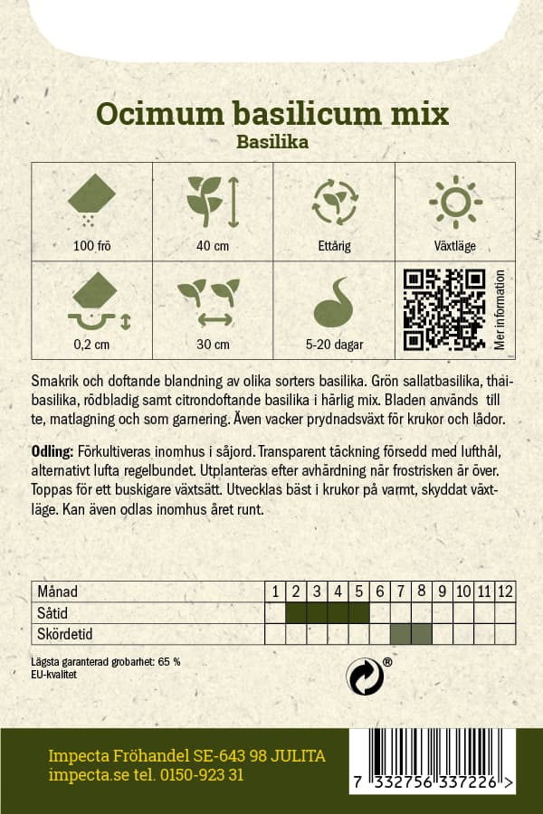 Basilika Mix - Ocimum basilicum view 2