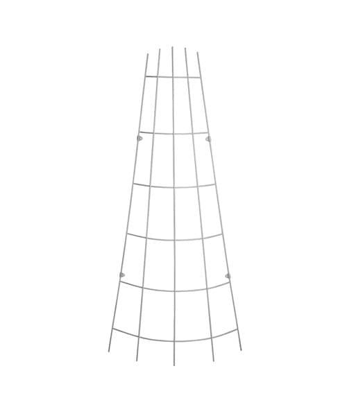 Trådspaljé Solfjäder Böjd Zink 30-75x150cm