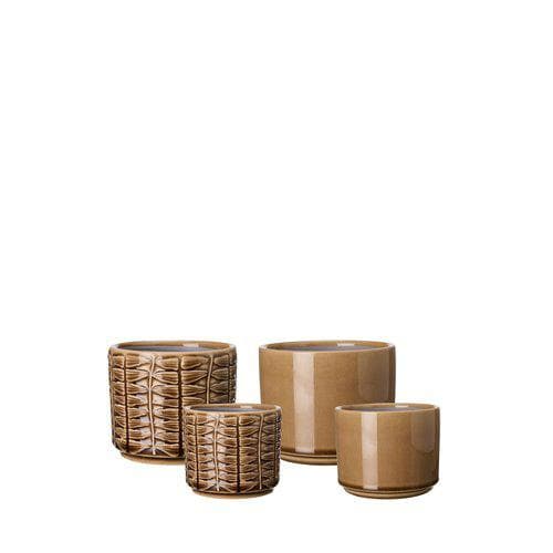Kruka Maja Mix Brunmelerad (Variant : Liten - Blank - 7x7cm )