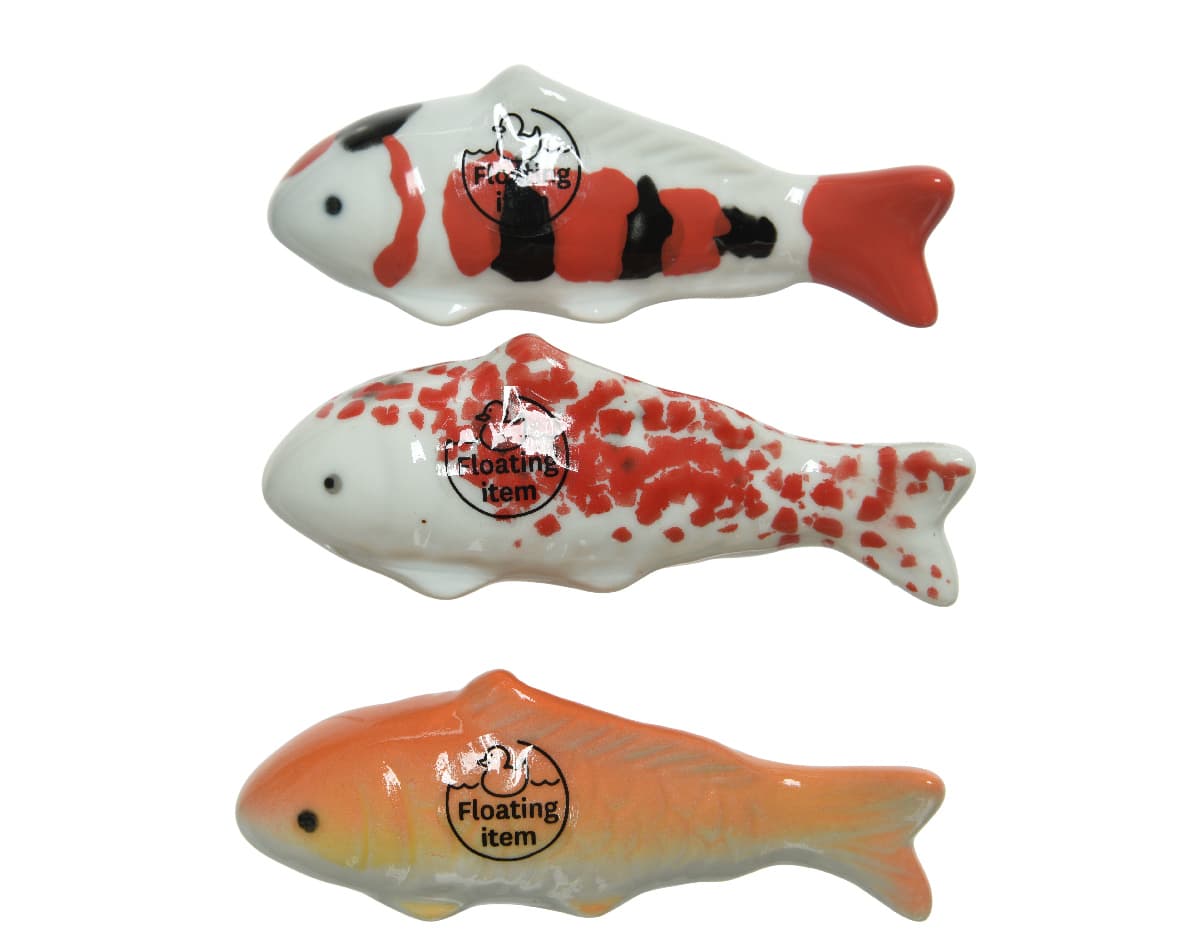 Fisk Mix 11x3,3x4cm (Färg: Vit, Svart/Röd)