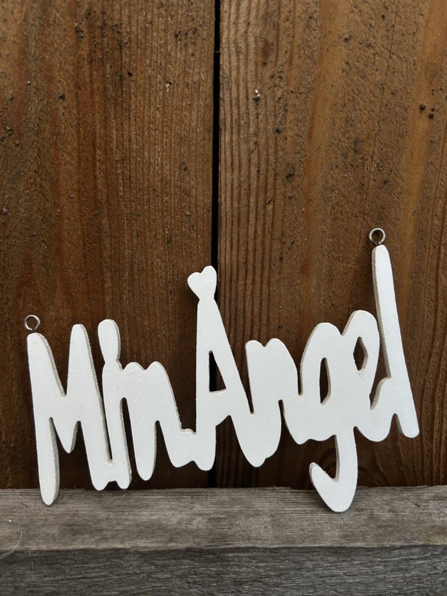 Min Ängel 15cm trä vit