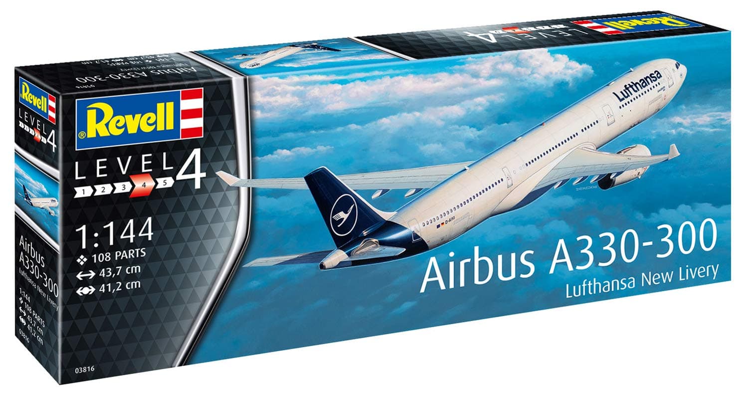 Revell Airbus A330-300 - Lufthansa New Livery - 1:144 modellflygplan