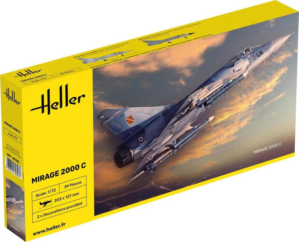 Heller modellplan Mirage 2000 C - 1:72