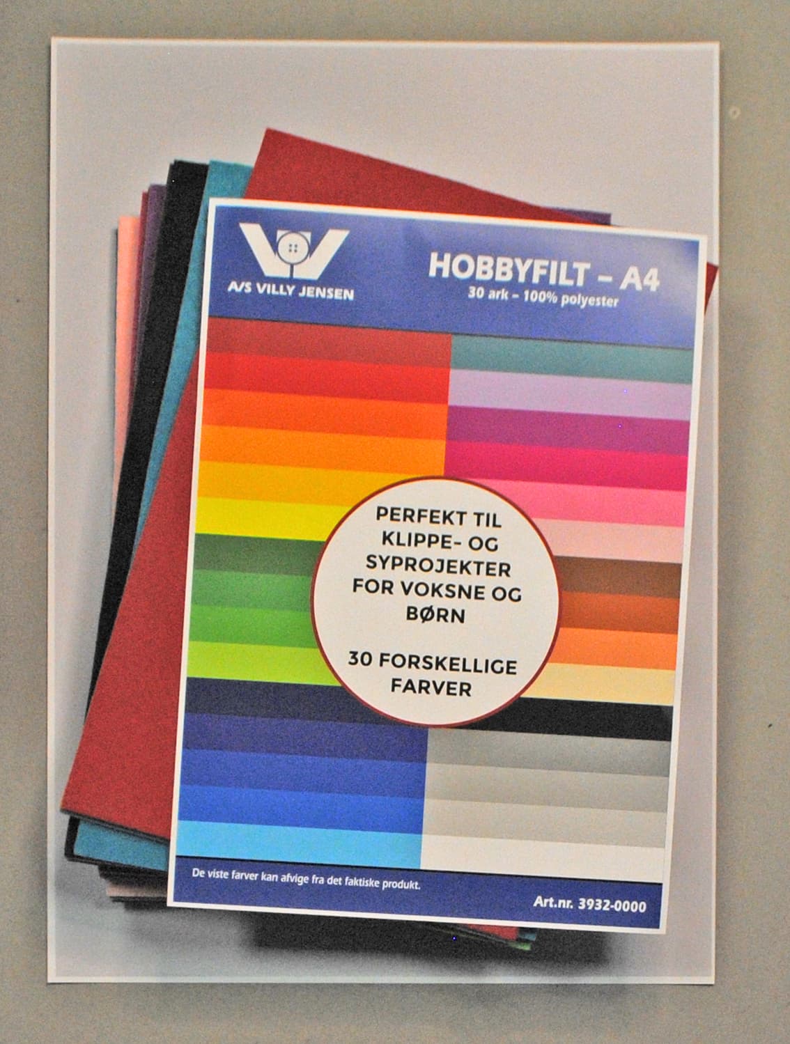 Hobbyfilt - A4 30 ark Olika färger 3932-0000