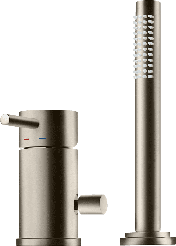 Badkarsblandare med duschmunstycke BI048 Borstad Nickel Mässing