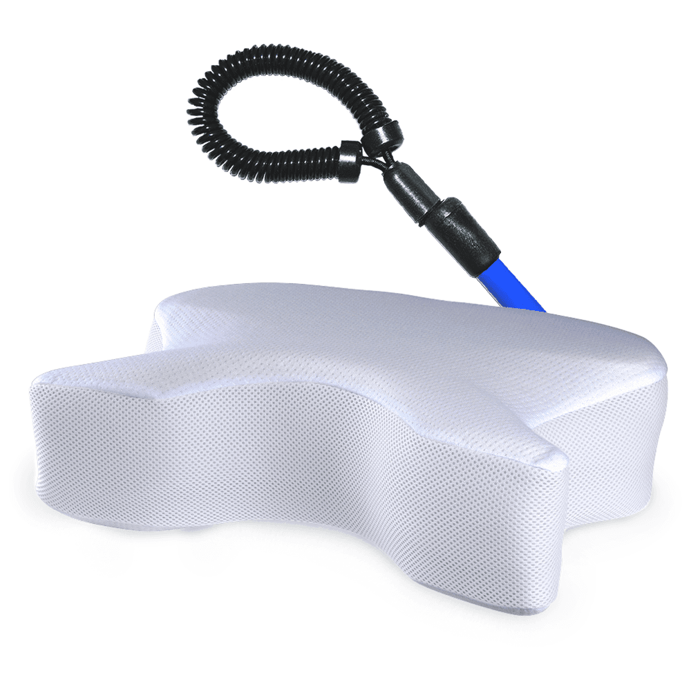 SomniShop Hyvää yötä -setti, cpap tyyny & oxyhero basic CPAP-letkuteline, cpap hoito, uniapneatyyny, cpap letkun pidike, cpap tarvikkeet, tyyny