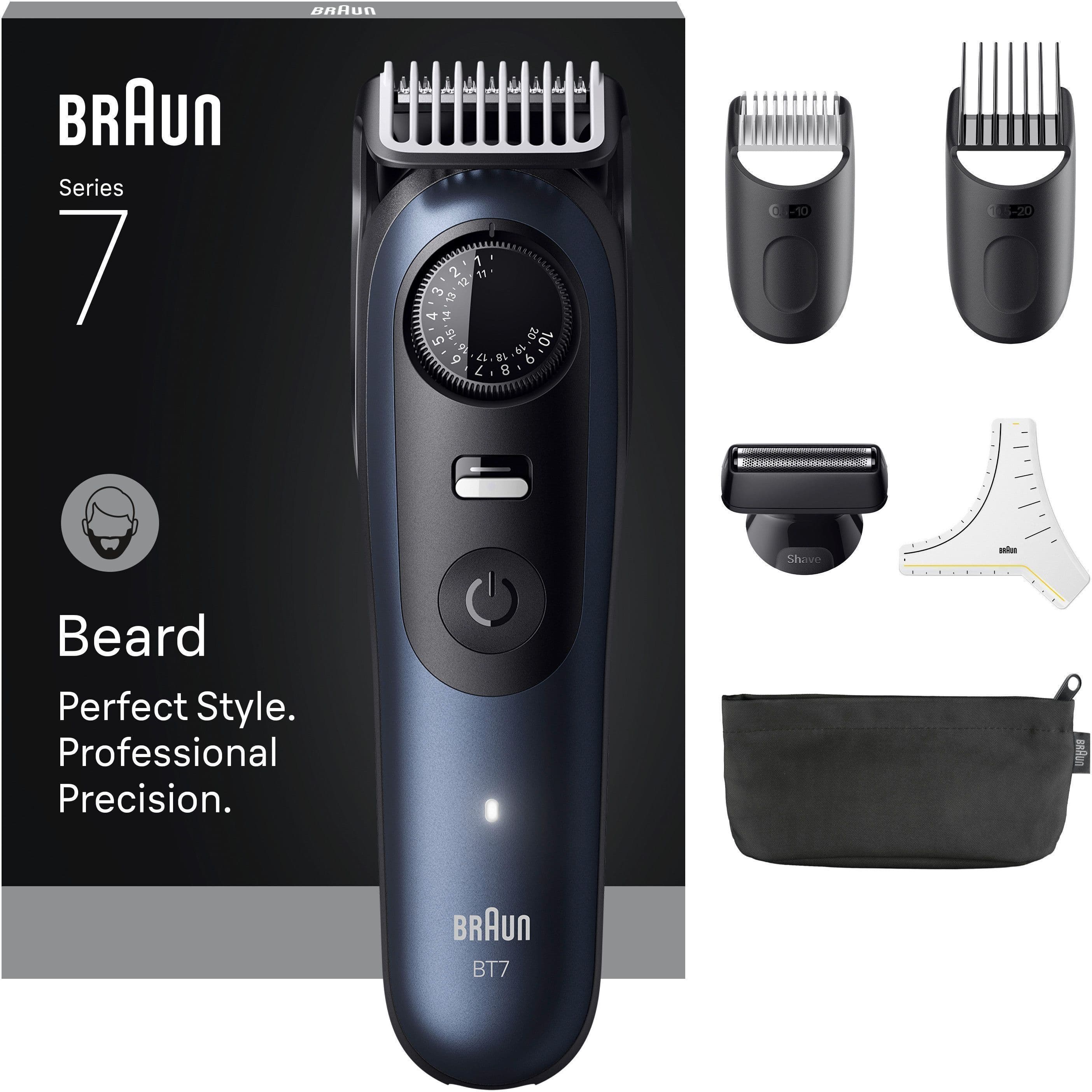 Braun Series 7 skäggtrimmer, BT7520, blå