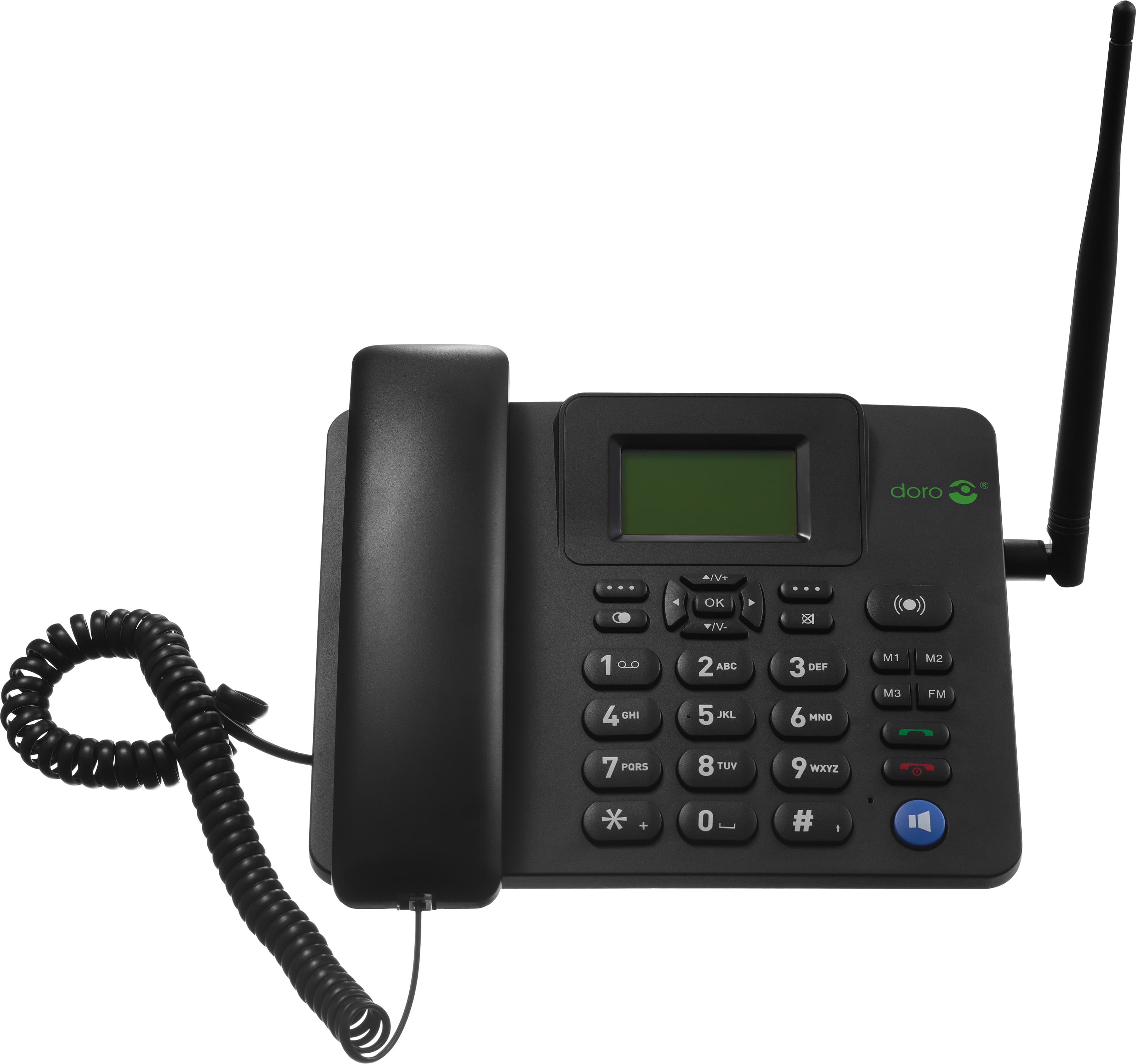 Doro 4100H 4G GSM skrivbordstelefon, svart