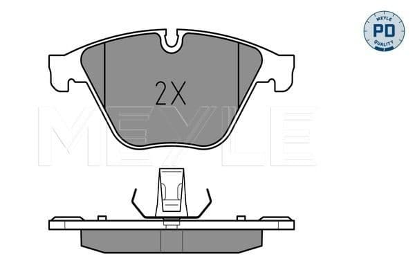 Meyle Bromsbelggssats Skivbroms Meylepd Quality Bmw 5 (F10) 0252468820/PD