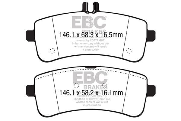 Bromsbelaggssats Yellowstuff DP42350R EBC