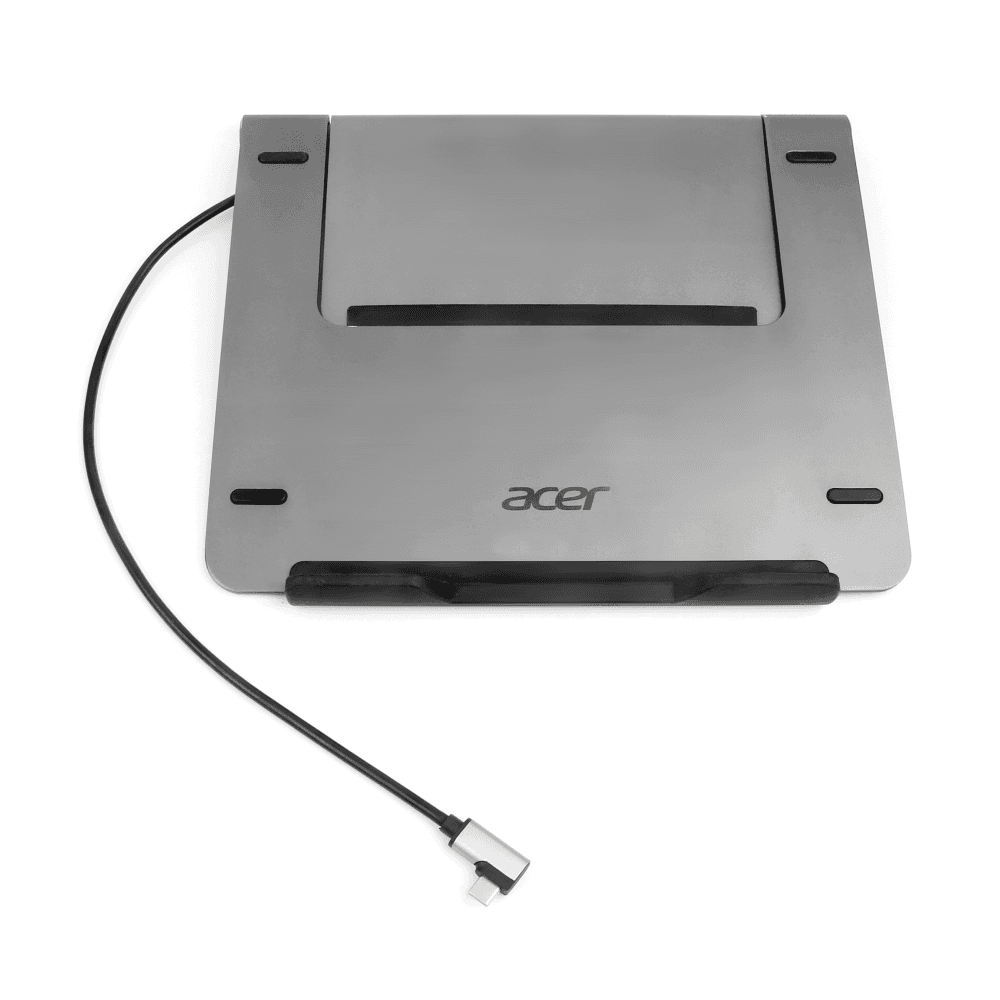 Notebook -stativ med en 5 i 1 dockningsstation integrerad
