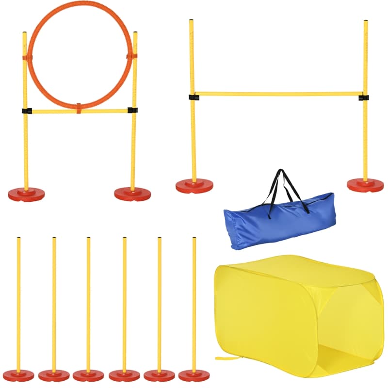Agility set med 4 hunder