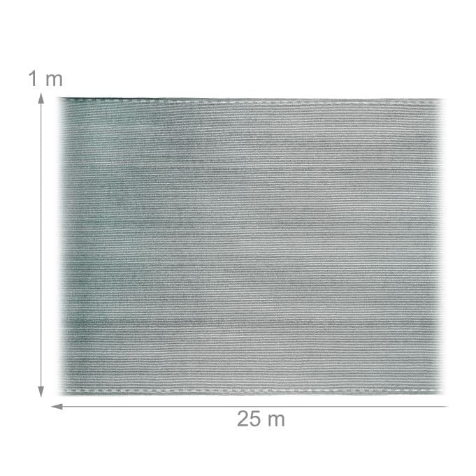 Insynsskyddsnät grön 1 m / 6-50m 150 g/m² - 1x25 m