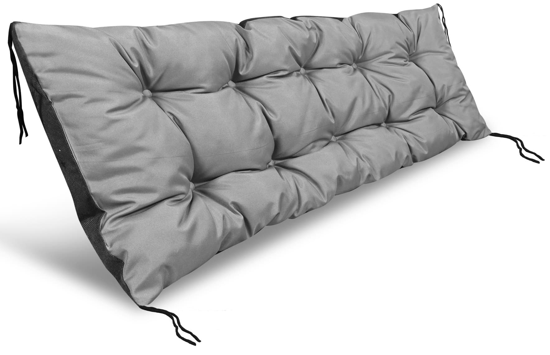 Trädgårdskudde 150x50 cm för bänk, gunga, pall vattentät grå