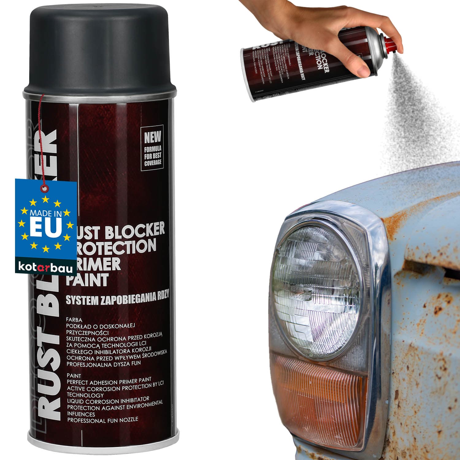 Sprayfärg för metall antracit RAL7016 rostskyddsfärg 400 ml