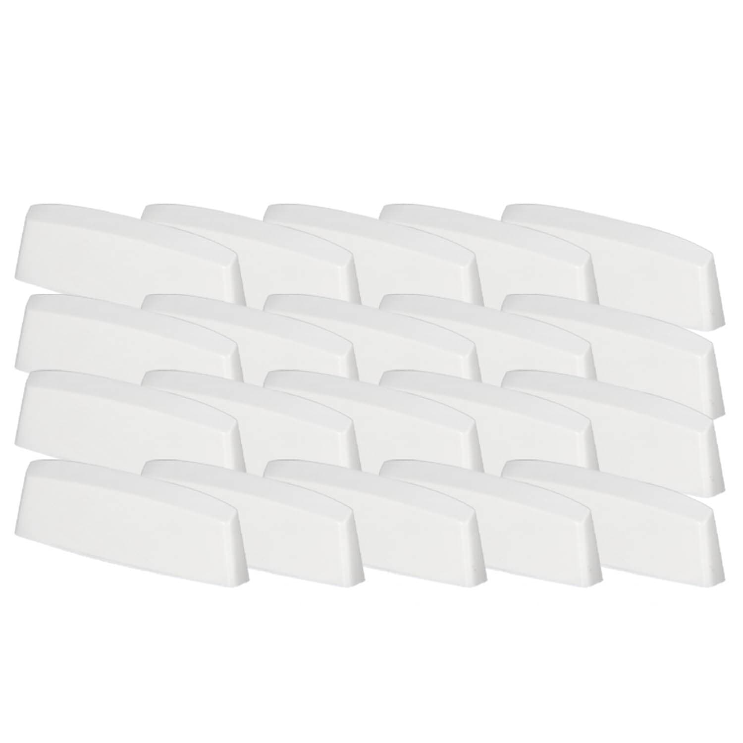 Dräneringsplugg för PVC-fönster, vitt lock, 45 mm, 20-pack