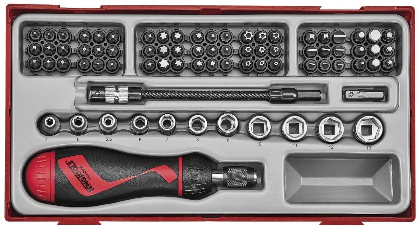84 delars Bitsskruvmejselsats Teng Tools TTMDR84