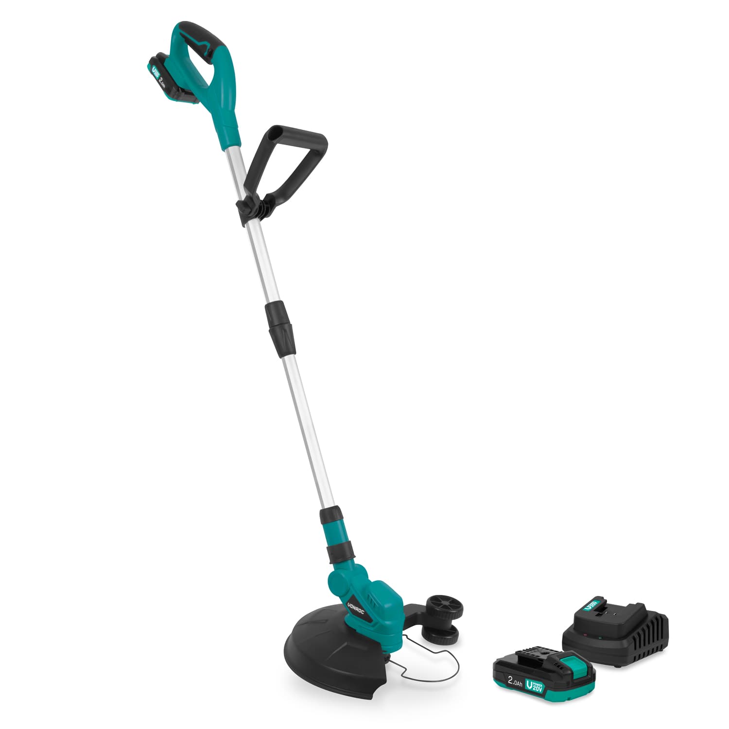 Grästrimmer 20V  - 2.0Ah| Inkl. 2 batterier och snabbladdare