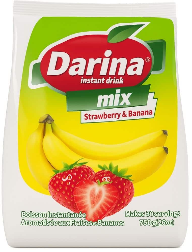 Föremål för matavfall: Darina Instant Drink Banan/jordgubb 750 g