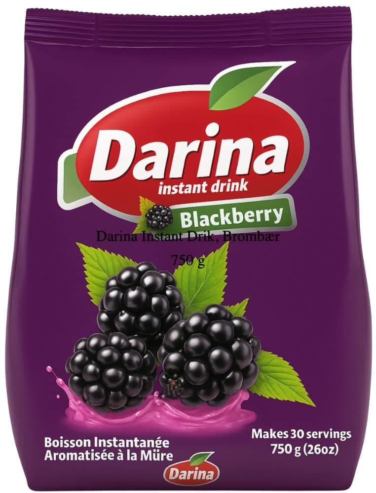 Föremål för matavfall: Darina Instant Drink, Björnbär 750 g