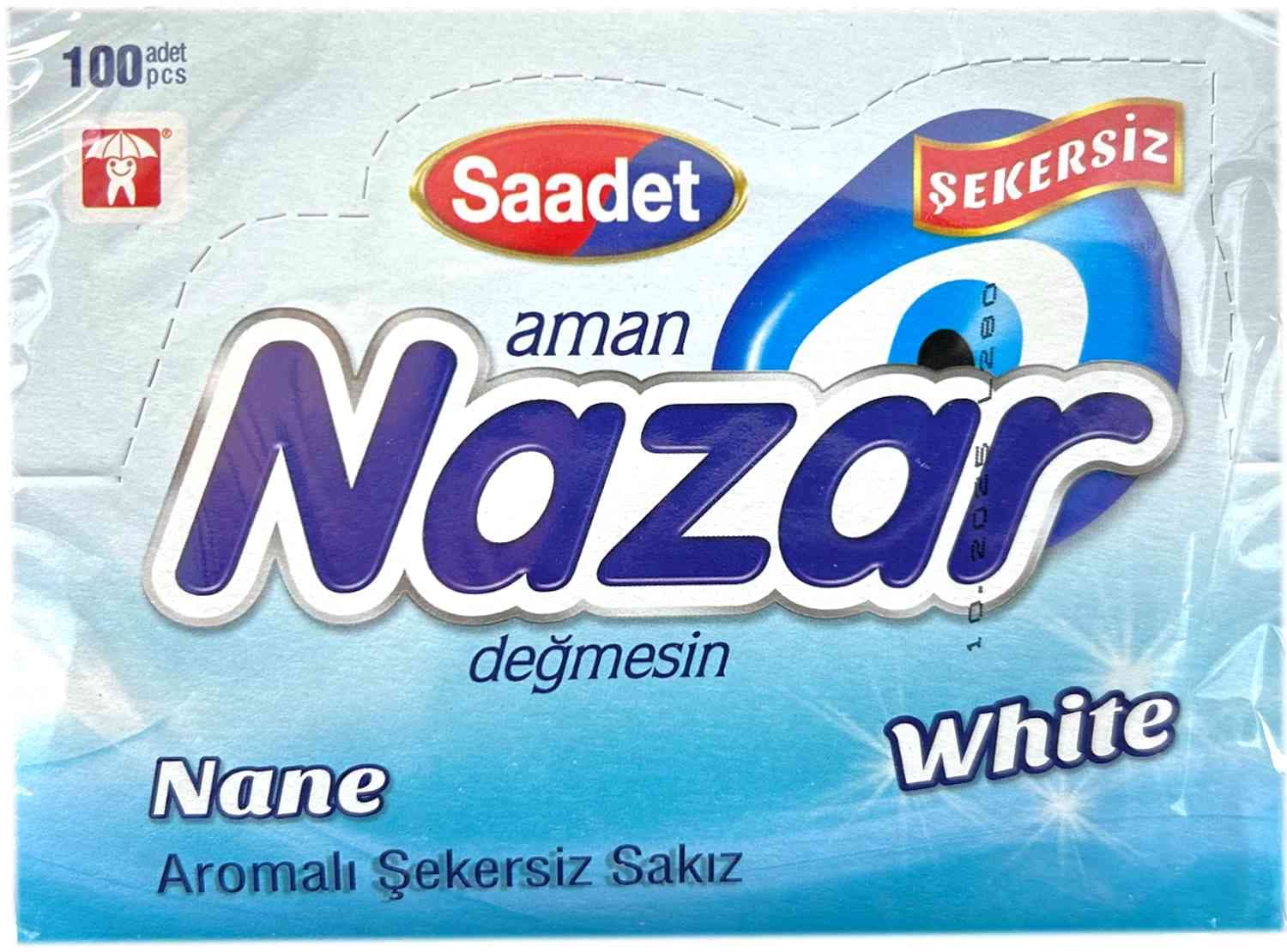 Nazar Mint tuggummi 100 st