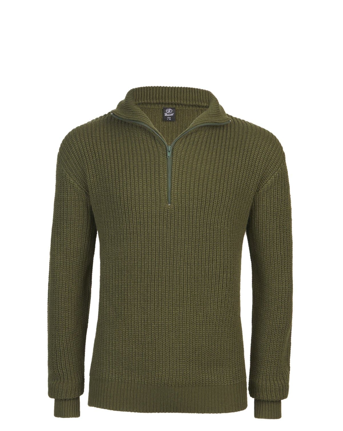 Brandit Marine Pullover Jumper Oliv, Grön